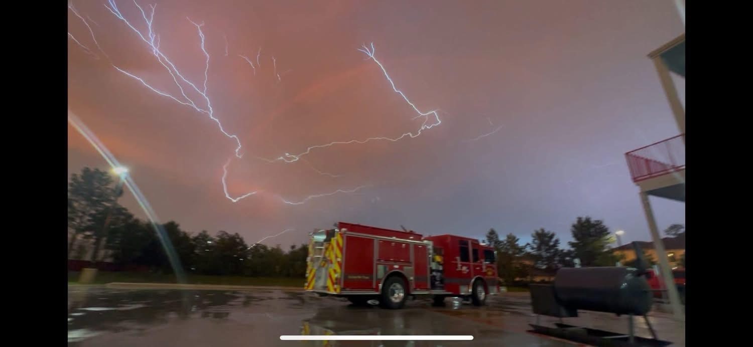 Montgomery County Hit by Lightning Strikes and Water Rescues as Storms Continue